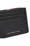Tommy Hilfiger Mens Black Corporate Leather Card Holder