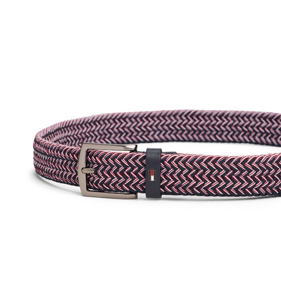 Tommy Hilfiger Mens Blue Denton 3.5 Elastic Belt