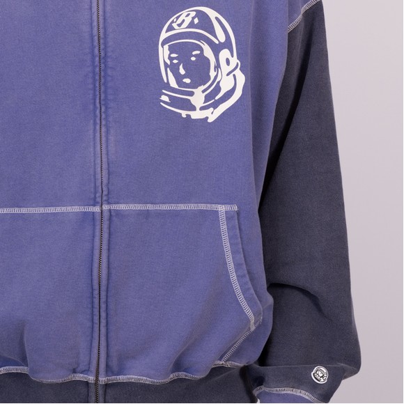 Billionaire Boys Club Mens Blue Oversized College Zip Hoodie main image