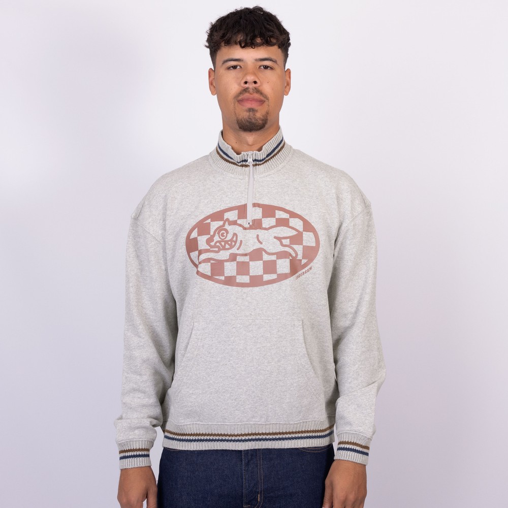 【BBC】icecream running dog BBC Icecream Checked Running Dog 1/4 Zip Sweat | Oxygen Clothing