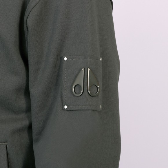 Moose Knuckles Mens Grey Hartsfield Full-Zip Sweatshirt main image