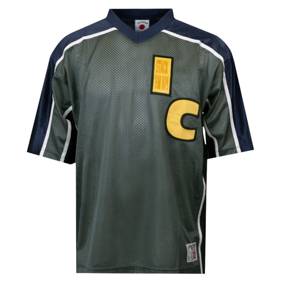 BBC Icecream Mens Grey Stack Em Up Football T-Shirt main image