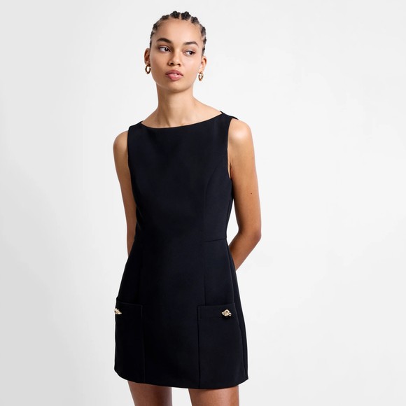 French Connection Womens Black Jaiden Tailored Playsuit  main image