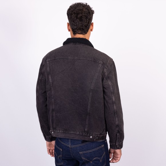 Levi's ® Mens Black Type 3 Sherpa Trucker Jacket main image