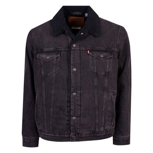 Levi's ® Mens Black Type 3 Sherpa Trucker Jacket main image