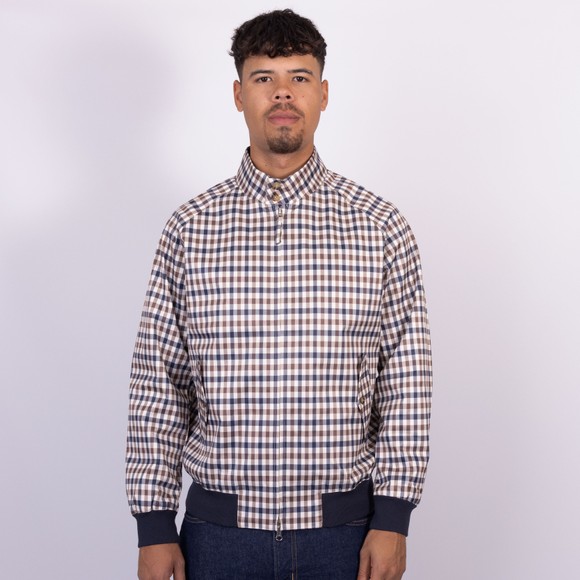 Aquascutum Mens Blue Archival Harrington Jacket main image