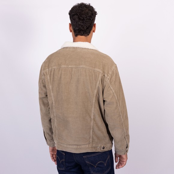 Levi's ® Mens Green Relaxed Sherpa Trucker Jacket main image