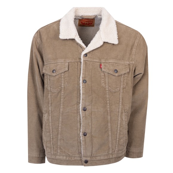 Levi's ® Mens Green Relaxed Sherpa Trucker Jacket main image