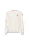 Calvin Klein Jeans Mens Off-White L/S Waffle Badge T-Shirt