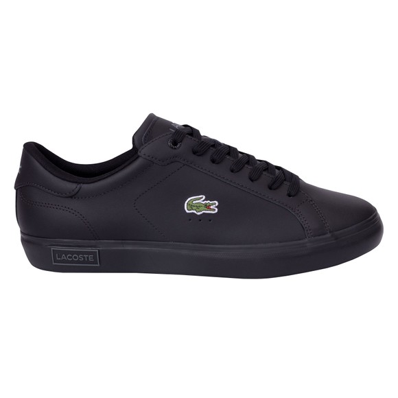 Lacoste Mens Black Powercourt Leather Trainer main image