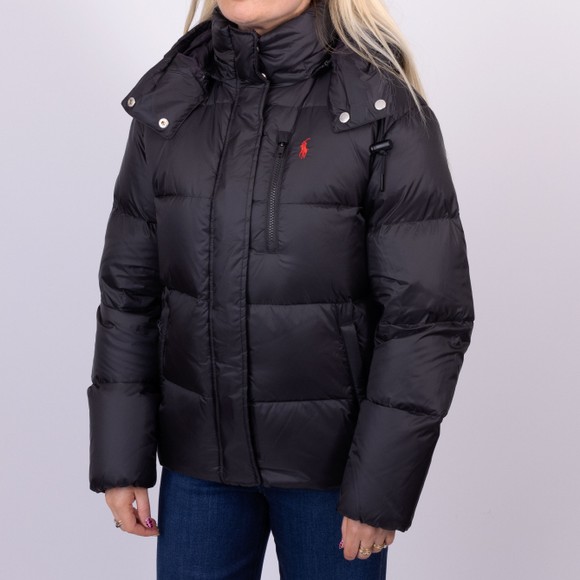 Polo Ralph Lauren Womens Black Water Repellent Quilted Down Jacket main image