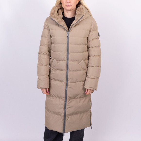 Rino & Pelle Womens Orange Keilafur Padded Jacket main image