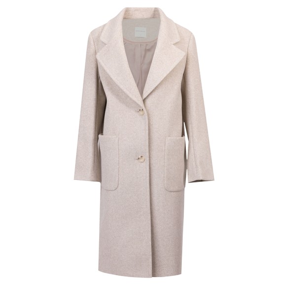 Rino & Pelle Womens Off-White Cecile Single Breasted Coat main image