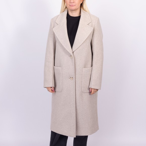 Rino & Pelle Womens Off-White Cecile Single Breasted Coat main image