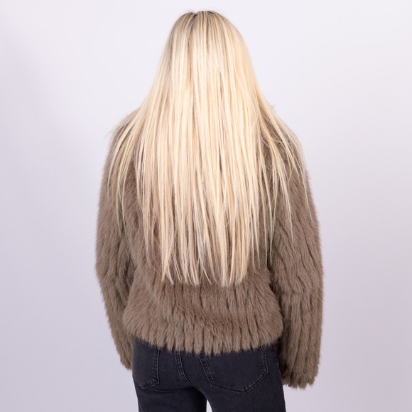 Rino & Pelle Womens Orange Faith Fur Jacket main image