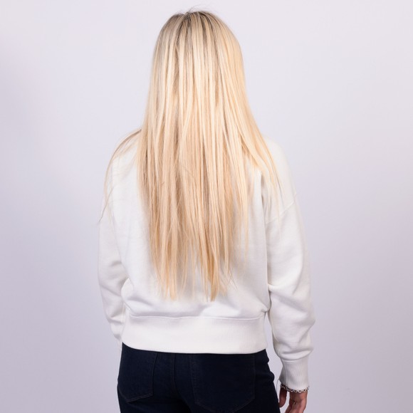 Polo Ralph Lauren Womens Beige Logo Fleece Quarter Zip Sweatshirt main image