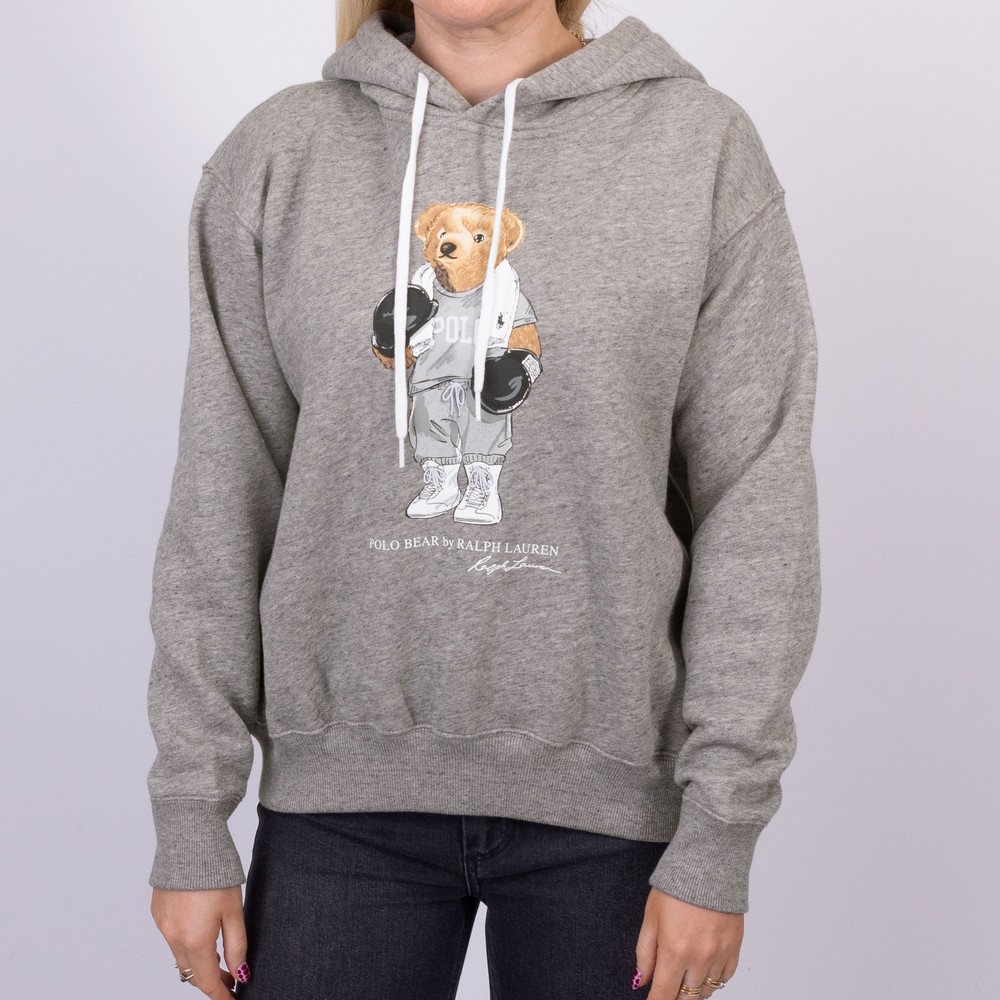 Polo Bear By Ralph Lauren Boxing Bear Fleece Hoodie Oxygen Clothing