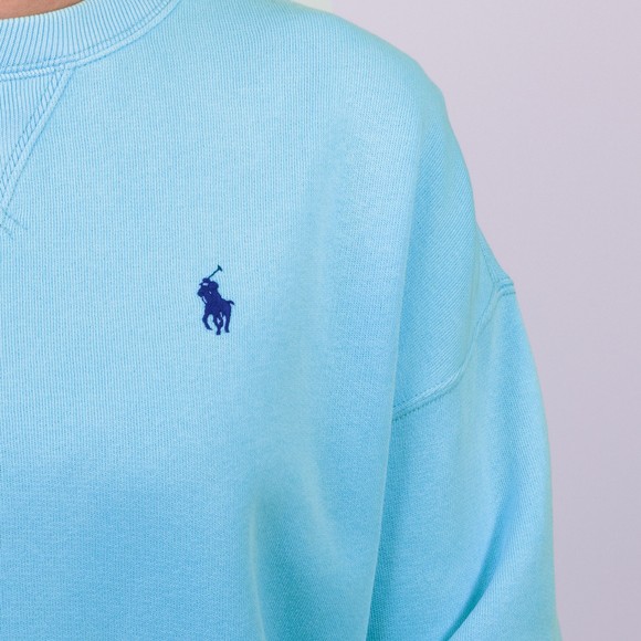 Polo Ralph Lauren Womens Blue Fleece Crew Neck Sweatshirt main image