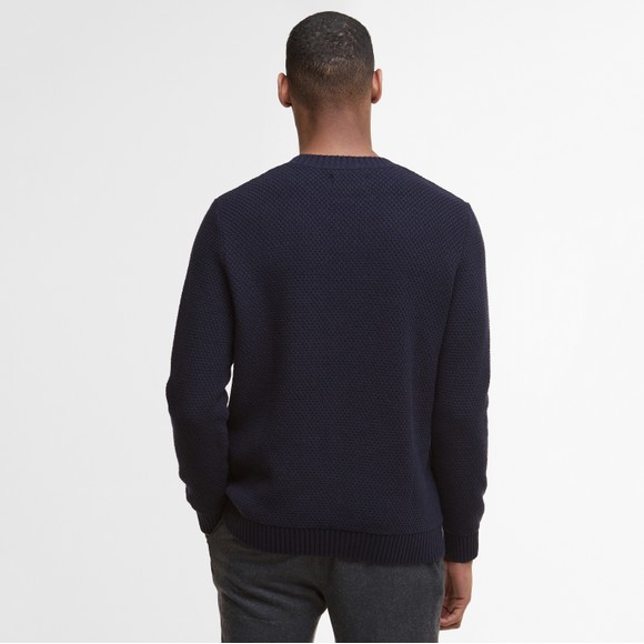 Barbour Lifestyle Mens Blue Casey Crew Neck Jumper main image