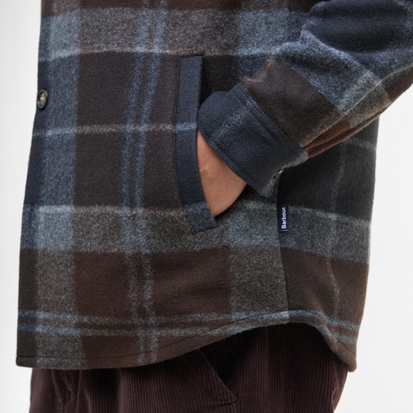 Barbour Lifestyle Mens Green Chapter Check Overshirt main image