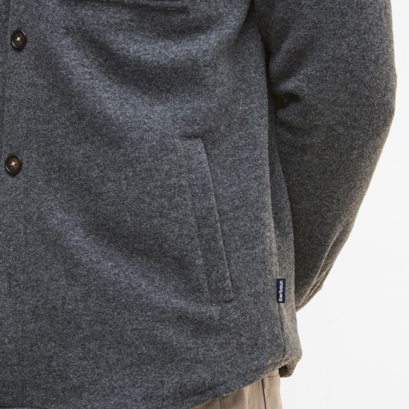 Barbour Lifestyle Mens Grey Marlow Tailored Wool Blend Overshirt main image