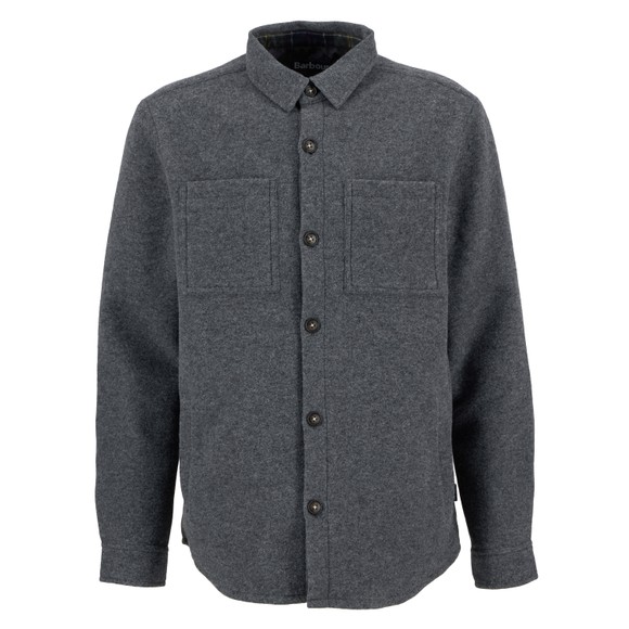 Barbour Lifestyle Mens Grey Marlow Tailored Wool Blend Overshirt main image