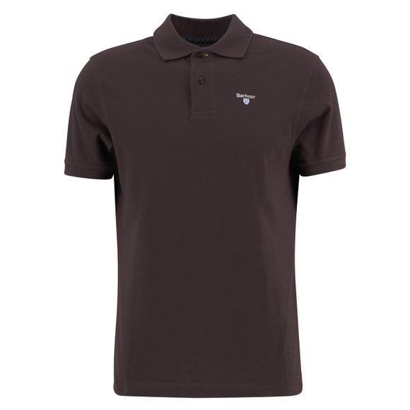 Barbour Lifestyle Mens Gold Tartan Pique Polo main image