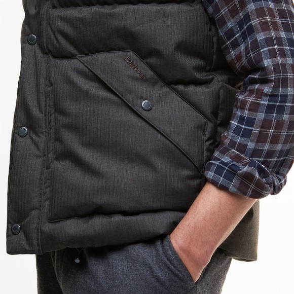 Barbour Lifestyle Mens Grey Brampton Puffer Gilet main image