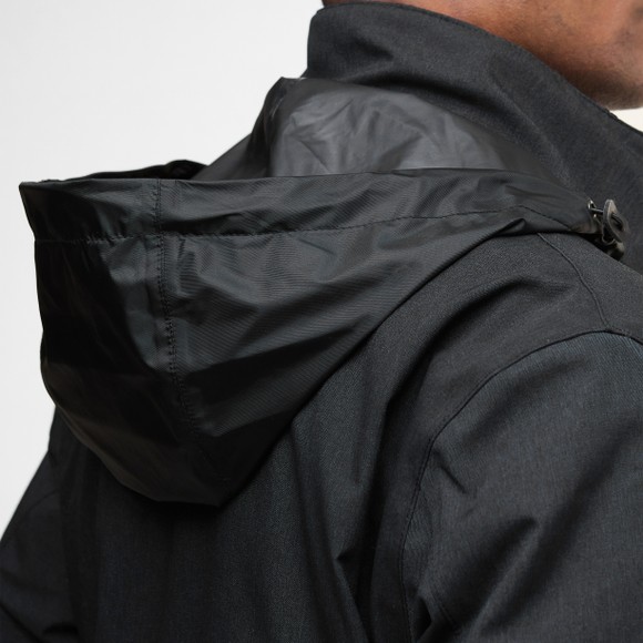 Barbour Lifestyle Mens Black Winter Powell Waterproof Jacket main image