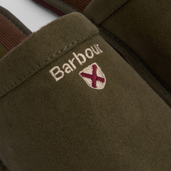 Barbour Lifestyle Mens Green Everitt Mule Slipper main image