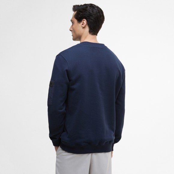 Barbour International Mens Blue Grip Crew Neck Sweatshirt main image