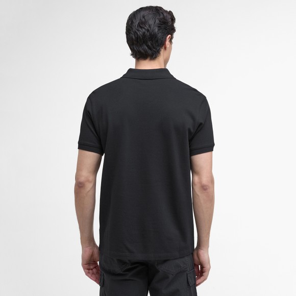 Barbour International Mens Black Baynes Knit Placket Polo main image