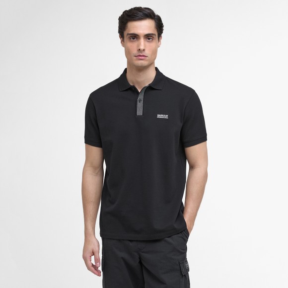 Barbour International Mens Black Baynes Knit Placket Polo main image