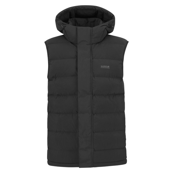 Barbour International Mens Black Padley Puffer Gilet main image
