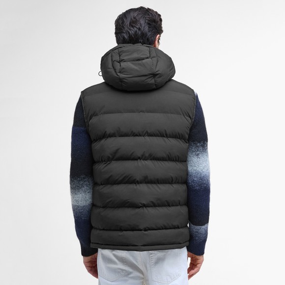 Barbour International Mens Black Padley Puffer Gilet main image