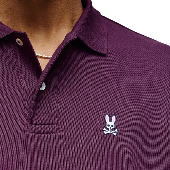 Psycho Bunny Mens Purple Classic Polo Shirt main image
