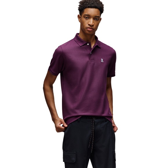 Psycho Bunny Mens Purple Classic Polo Shirt main image