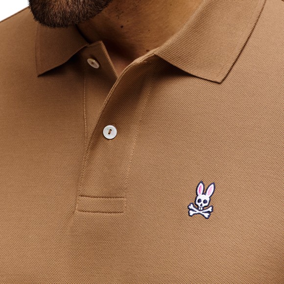 Psycho Bunny Mens Brown Classic Polo Shirt main image