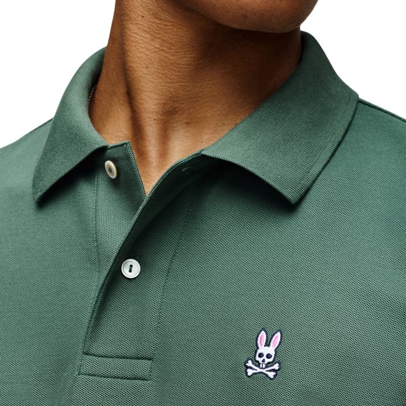 Psycho Bunny Mens Green Classic Polo Shirt main image