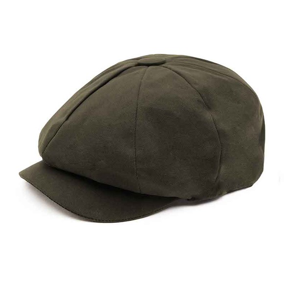 Holland Cooper Womens Green Baker Boy Tweed Cap main image