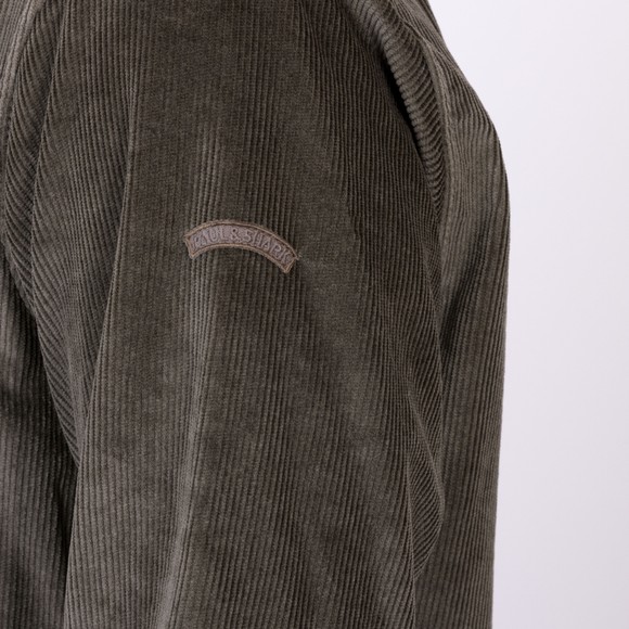 Paul & Shark Mens Green Cord Overshirt main image