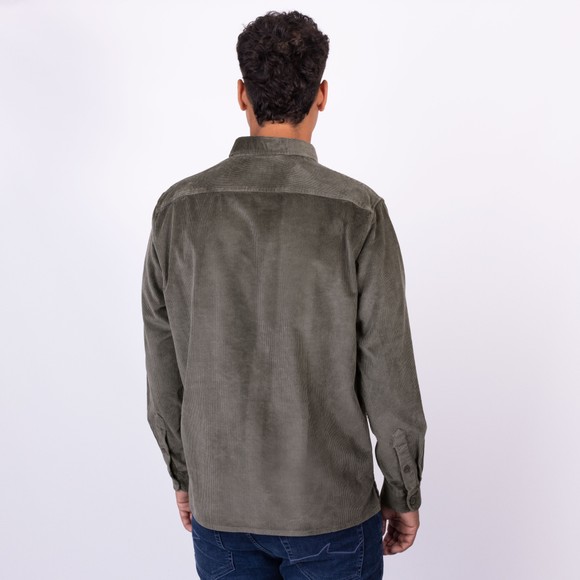 Paul & Shark Mens Green Cord Overshirt main image