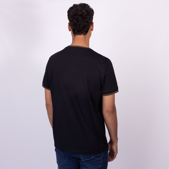 Fred Perry Mens Black Twin Tipped T-Shirt main image