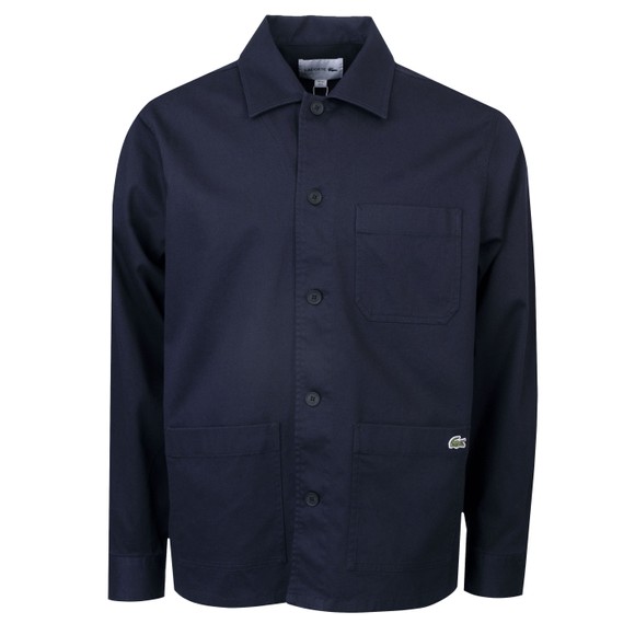 Lacoste Mens Blue Cotton Overshirt main image