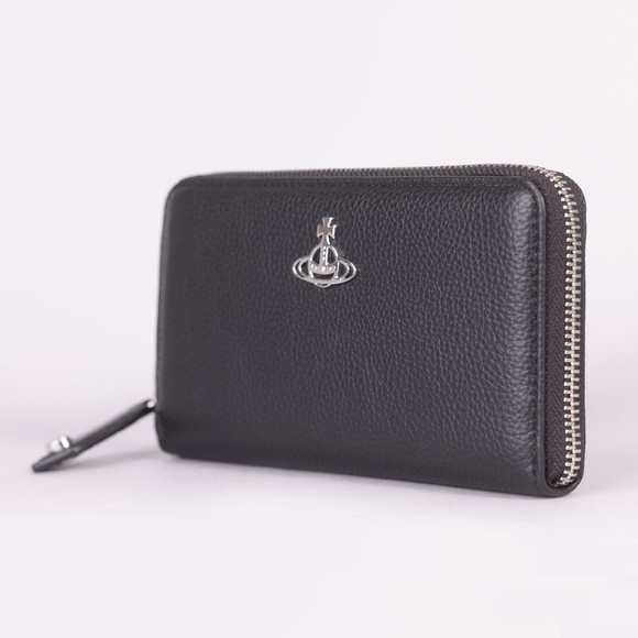 Vivienne Westwood Womens Black Classic Zip Around Wallet main image