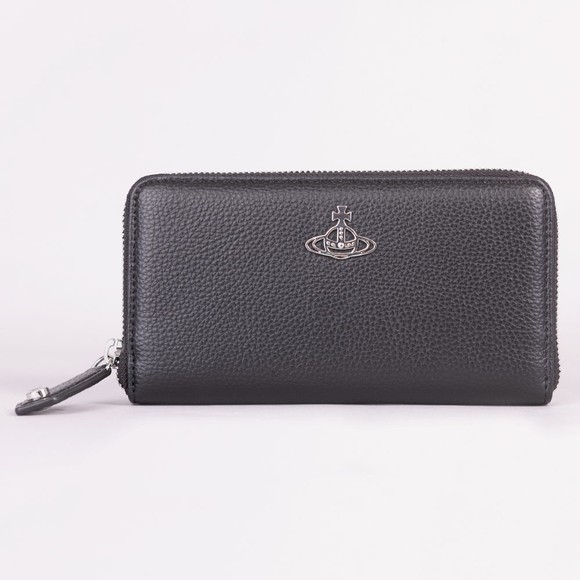 Vivienne Westwood Womens Black Classic Zip Around Wallet main image