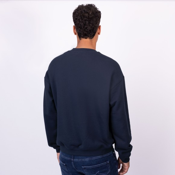 Lacoste Mens Blue Heavy Fleece Sweatshirt main image