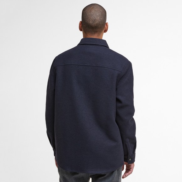 Barbour Lifestyle Mens Blue Marlow Tailored Wool Blend Overshirt main image
