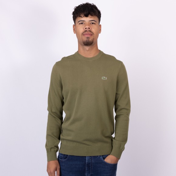 Lacoste Mens Green AH1985 Crew Jumper main image