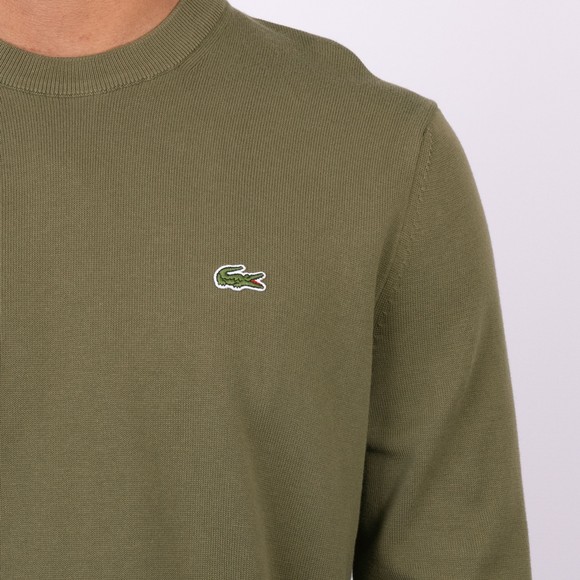 Lacoste Mens Green AH1985 Crew Jumper main image